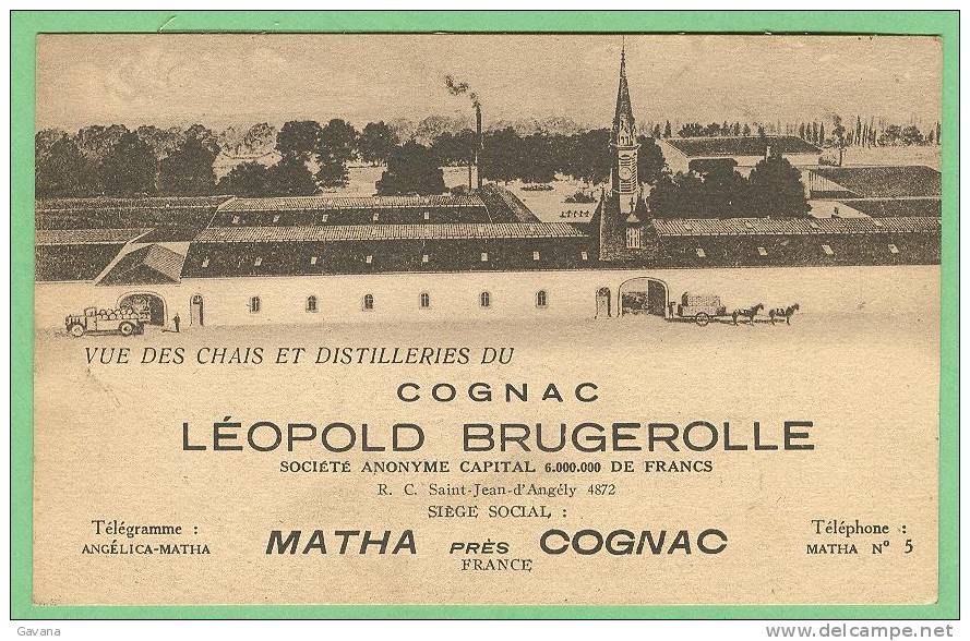 16 MATHA Pèrs COGNAC - Cognac Léopold BRUGEROLLE - Matha