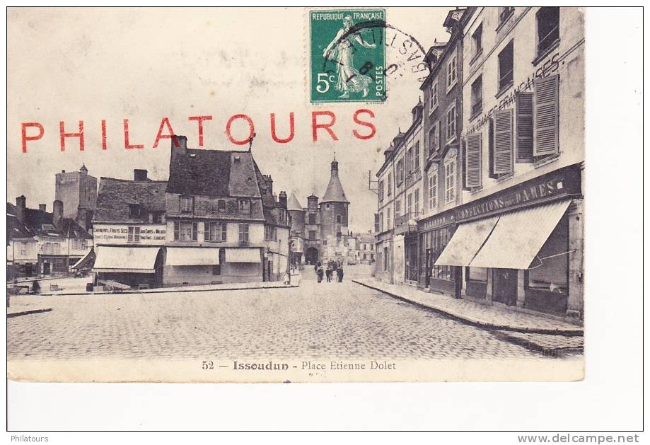 ISSOUDUN  /  PLACE ETIENNE DOLET  1910 - Issoudun