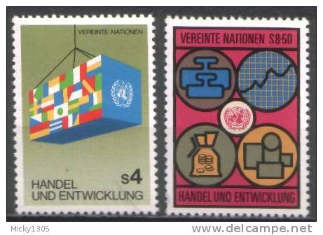 UNO Wien - Mi-Nr 34/35 Postfrisch / MNH ** (w436) - Unused Stamps