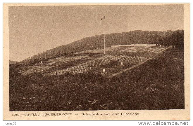 HARTMANNSWEILERKOPF  SOLDATENFRIEDHOF VOM SILBERLOCH   ~ 1915 - Cimetières Militaires