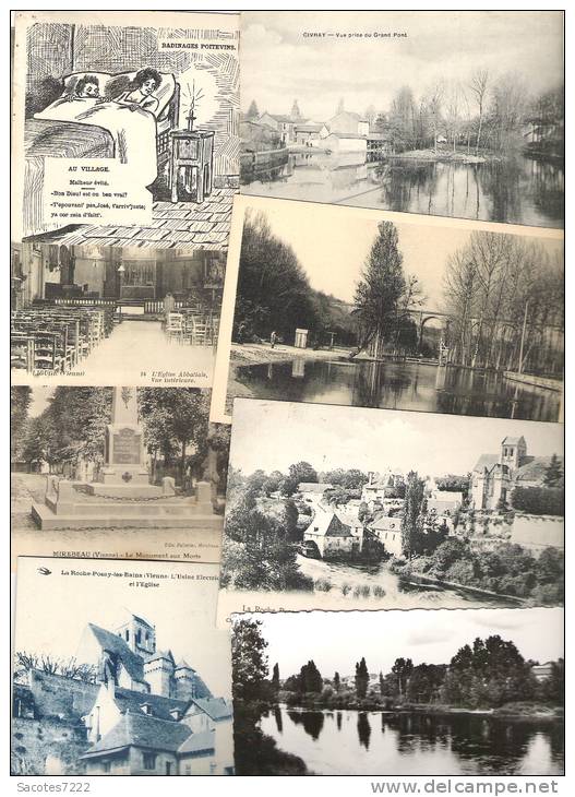 A SAISIR LOT DE 500 CPA DE LA VIENNE (86) - 500 Postales Min.