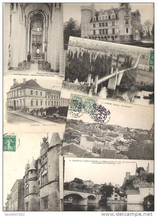 A SAISIR LOT DE 500 CPA DE LA VIENNE (86) - 500 Postkaarten Min.