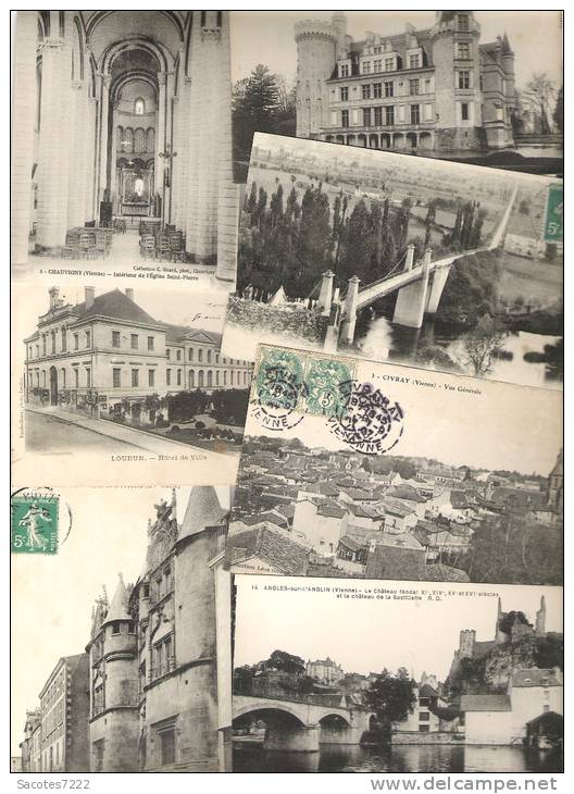 A SAISIR LOT DE 500 CPA DE LA VIENNE (86) - 500 Postales Min.