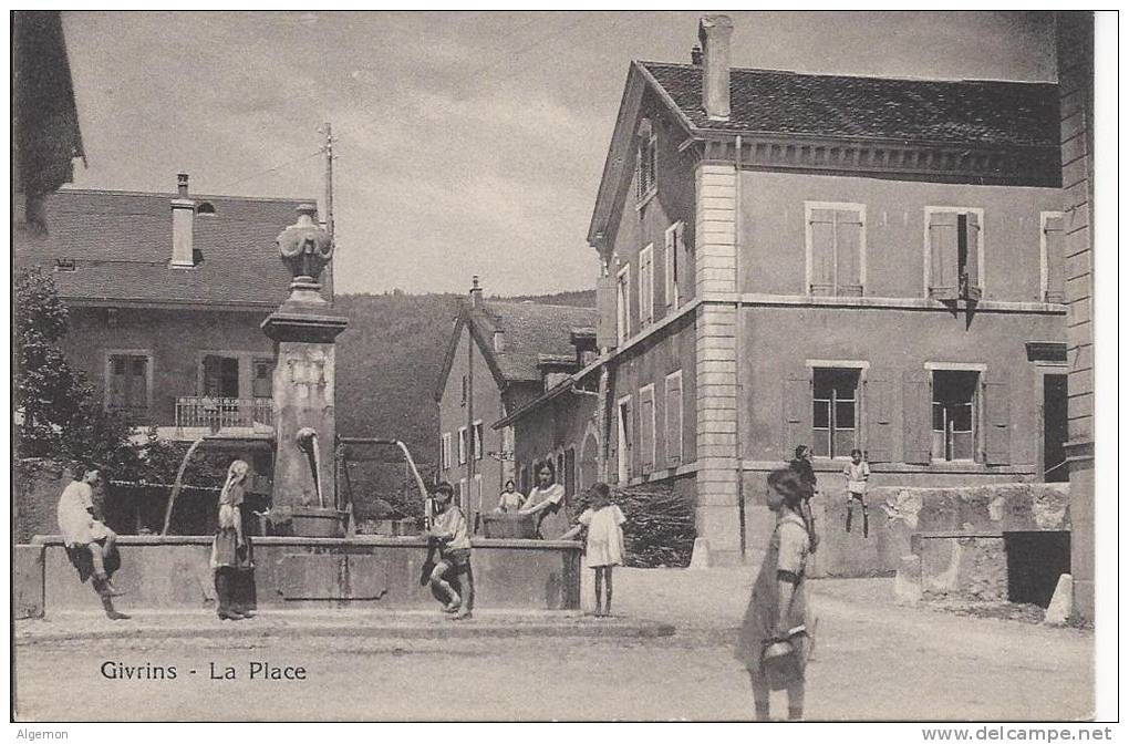 028 - Givrins La Place Enfants à La Fontaine - Givrins