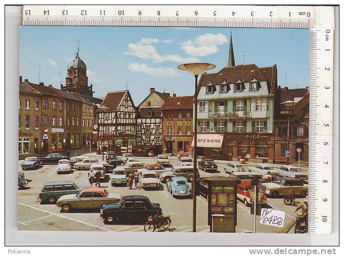 PO0425B# GERMANIA - GERMANY - EUSKIRCHEN - AM MARKT - AUTO FIAT 1100 - WOLKSWAGEN - COCA COLA  No VG - Euskirchen