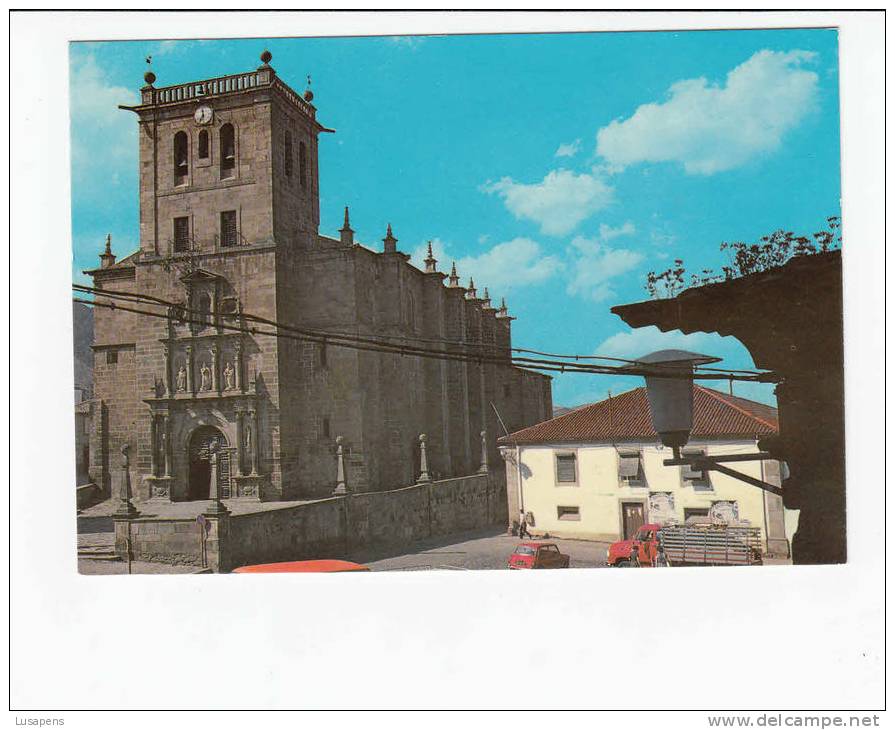 Portugal Cor 16401  - MONCORVO - IGREJA MATRIZ - MONUMENTO NACIONAL - OLD CARS AUTOMOBILES VOITURES TRUCK  FORD - Bragança