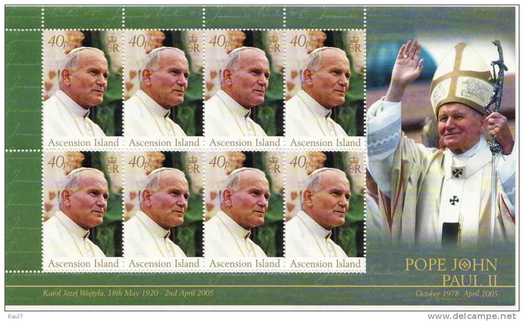 ASCENSION  // Homma A J.Paul II  // NEUFS - MNH // Feuillet De 8 Timbres - Ascensione