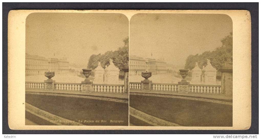 België / Belgique - Brussel / Bruxelles ± 1890 - 1905, Koninklijk Paleis - Stereo-Photographie