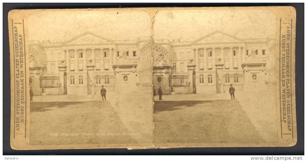 België / Belgique - Brussel / Bruxelles ± 1890 - 1905, Palais De La Nation - Stereoscoop