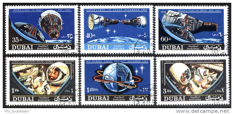 DUBAI : 13-11-1966 (OBL) : Mich : 231-236  Yv : Serie 88 - Dubai