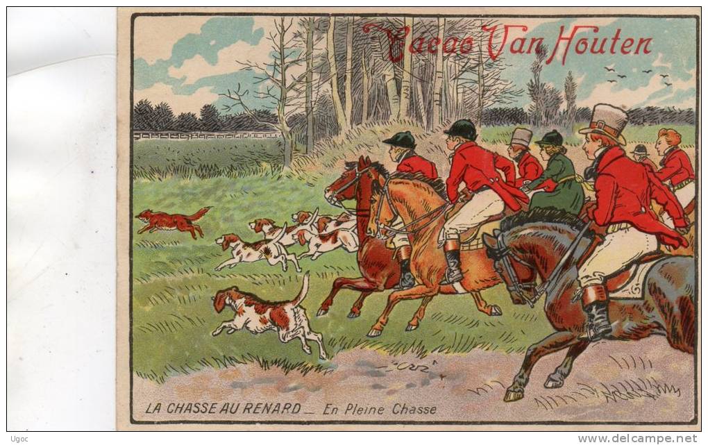 - Chromo CACAO VAN HOUTEN - LA CHASSE AU RENARD - En Pleine Chasse - 773 - Van Houten