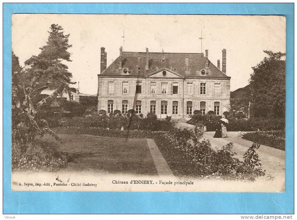 CPA - Château D'Ennery- Façade Principale - 95-Val D'Oise - Ennery