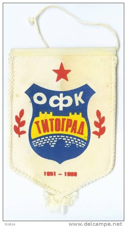 Sports Flags - Soccer, Montenegro, OFK Titograd - Abbigliamento, Souvenirs & Varie