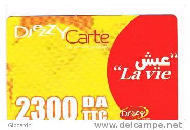 ALGERIA - DJEZZY (RECHARGE GSM)  -  LA VIE 2300  - USED   RIF. 240 - Argelia