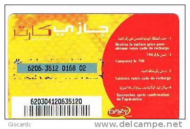 ALGERIA - DJEZZY (RECHARGE GSM)  -  LA VIE 2300  - USED   RIF. 240 - Algeria