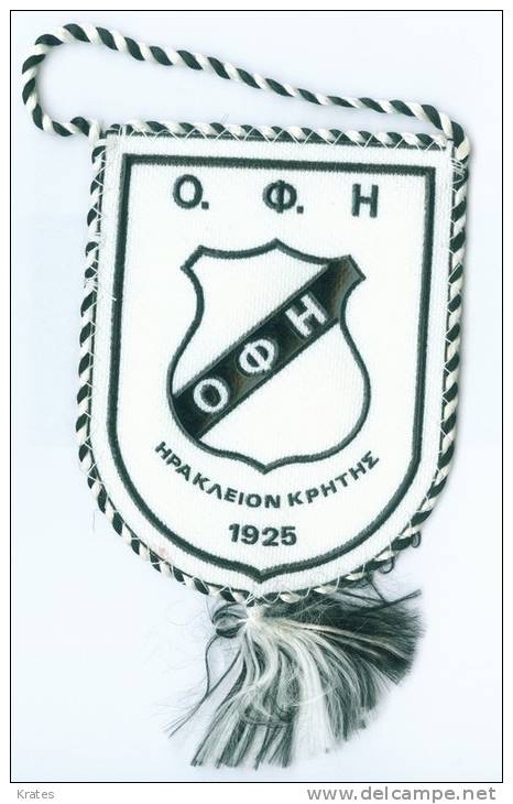 Sports Flags - Soccer, Greece, FC OFI - Bekleidung, Souvenirs Und Sonstige