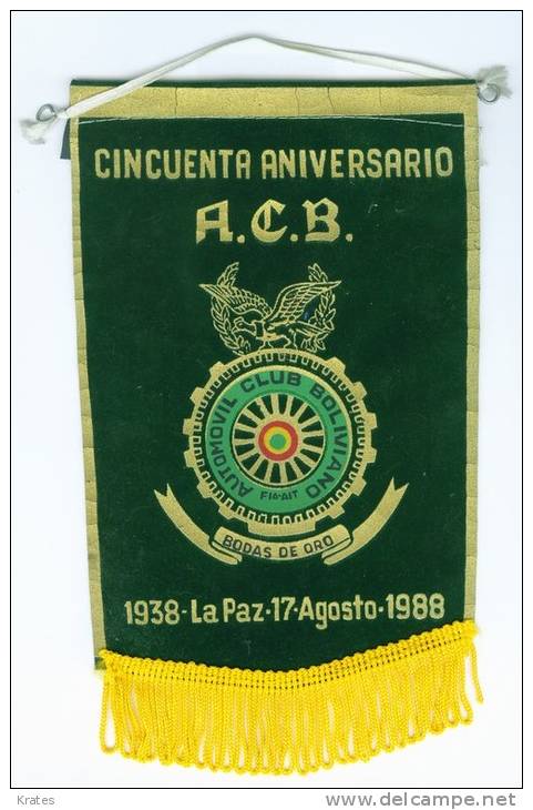 Sports Flags - Automovil Club Boliviano, Bolivia - Uniformes Recordatorios & Misc