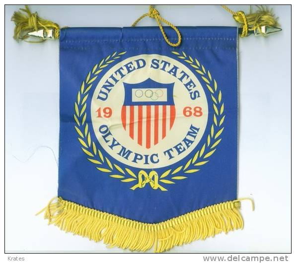 Sports Flags - USA Olimpic Team 1968 - Uniformes Recordatorios & Misc