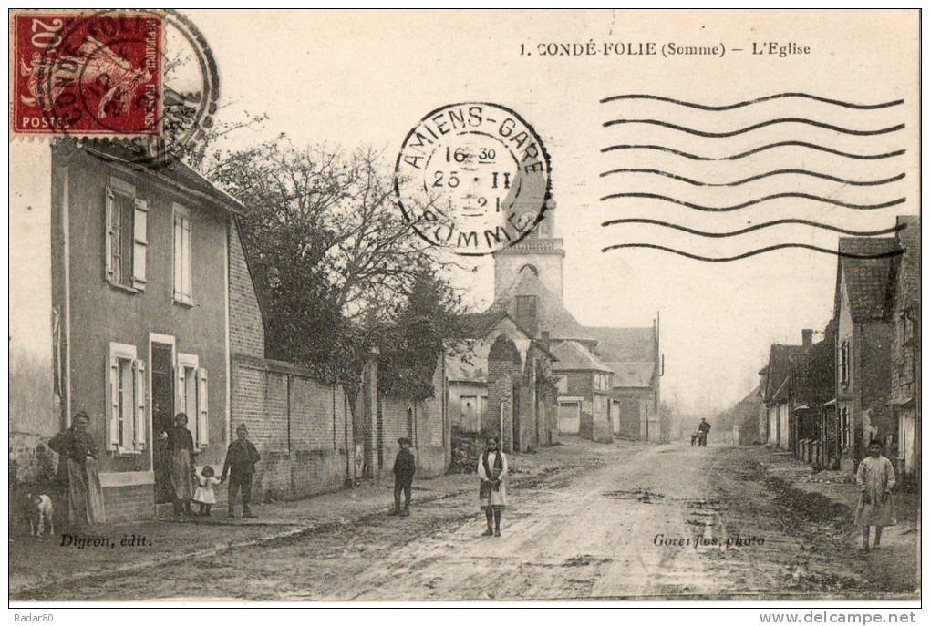 Condé-folie.(somme)-l'église. - Autres & Non Classés