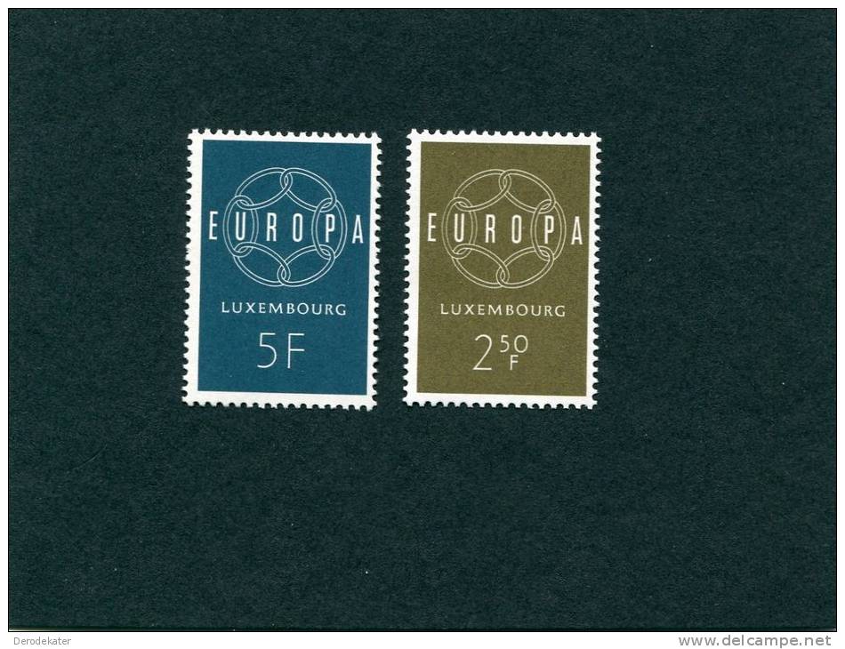 Luxembourg 1959.Europa Cept.2v.MNH**. Chain. Symbol. Europe Cept. Postfris. - Ungebraucht