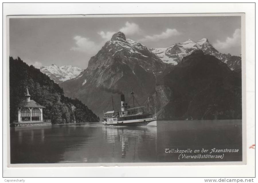 * CPSM TELLSKAPELLE AN DER AXENSTRASSE ( VIERWALDSTÄTTERSEE ), FERRY ?, 9 Cm Sur 14 Env, SISIKON, URI, SCHWEIZ, SUISSE * - Sisikon