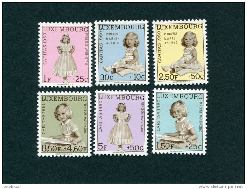 Luxembourg 1960.Caritas 1960. Princesse Marie-Astrid. 6v.MNH**.Complete Serie. Royal Fanily. Good! Luxemburg. - Ungebraucht