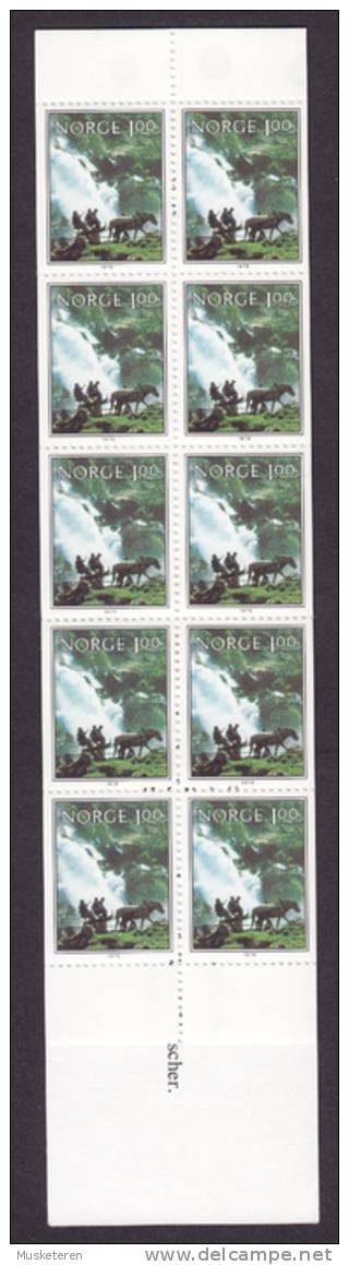 Norway 1977 Mi. 795 Markenheftchen Booklet (2x5) Norsk Natur Landschaft MNH** (2 Scans) - Carnets