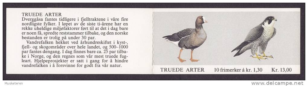 Norway 1981 Mi. 827-28 Markenheftchen Booklet MH 4 (2x5) Birds Vögel Wanderfalke Falcon MNH** (2 Scans) - Carnets