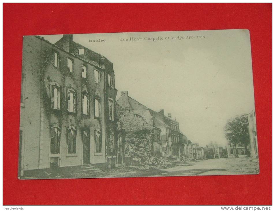 BATTICE -  Rue Henri Chapelle Et Les Quatre Bras    - ( 2 Scans ) - Herve