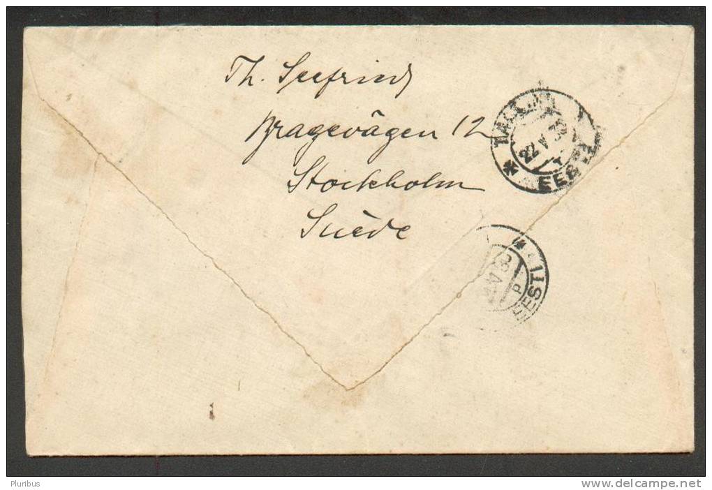 SWEDEN TO ESTONIA 1930 STOCKHOLM 19  REGISTERED COVER, LUFTPOST , AIRMAIL , PAR AVION - Lettres & Documents