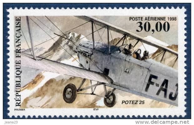 Poste Aérienne N° 62  Potez 25 Dentelé 13x12,5  Neuf ** 1998 + - 1960-.... Mint/hinged