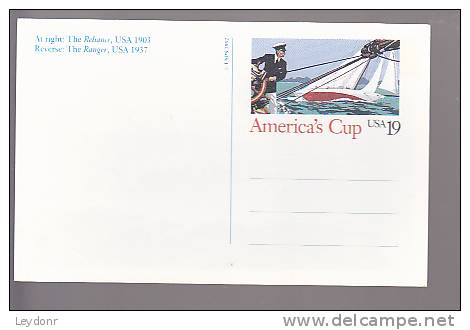 America's Cup - Postal Card Scott # UX163 - 1981-00