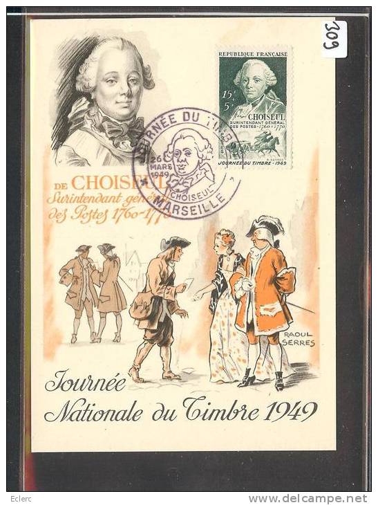 FRANCE - JOURNEE DU TIMBRE 1949 - OBLITERATION MARSEILLE - ....-1949