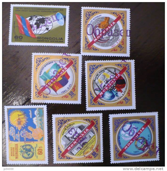 MONGOLIE LOT DE TIMBRES SURCHARGE  "OBRACEK" (SPECIMEN) Neuf Sans Charniere (mnh) (IUT, Telecom, Nations Unies) - Mongolie