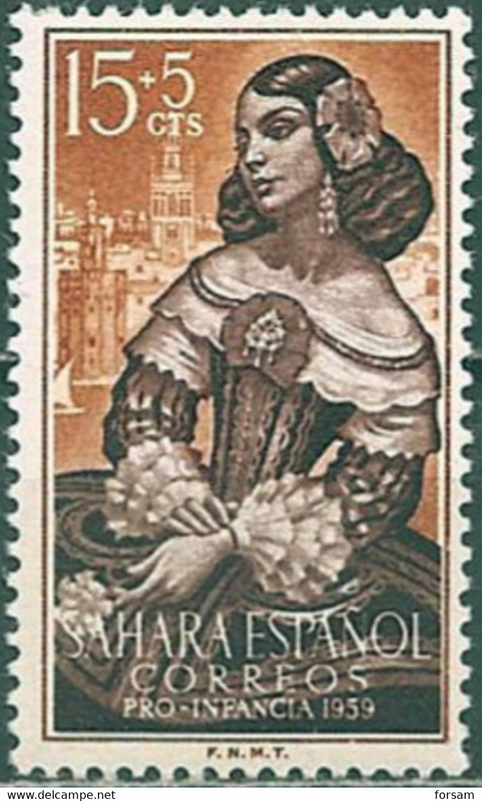 SPANISH SAHARA..1959..Michel # 188...MNH. - Sahara Espagnol