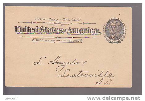 Thomas Jefferson - Postal Card - UX12 - ...-1900