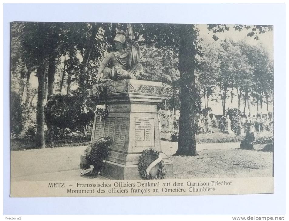 METZ - Monument Des Officiers Au Cimetière Chambière - Metz