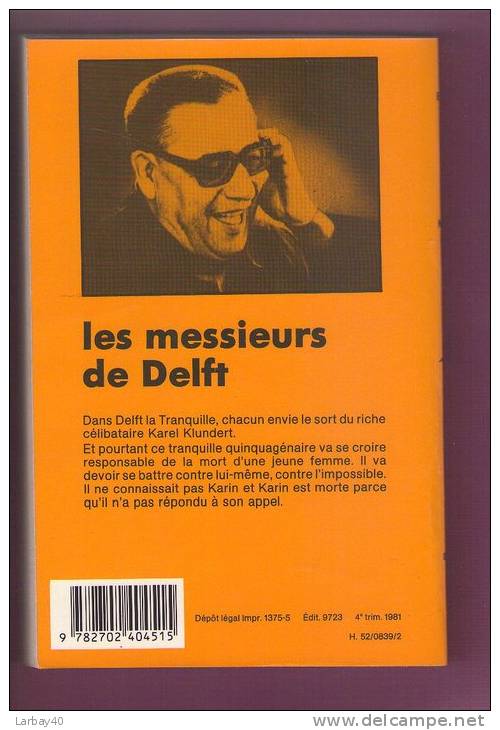 Exbrayat  Les Messieurs De Delft - 839 - Le Masque