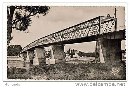 CPSM 33 CADILLAC S GARONNE - Le Pont Metallique Sur La Garonne - Cadillac