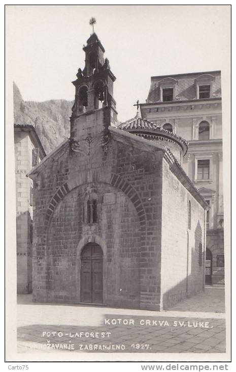 Monténégro - Kotor Crkva Sv. Luke - Carte-Photo - Foto Laforest - 1927 - Montenegro