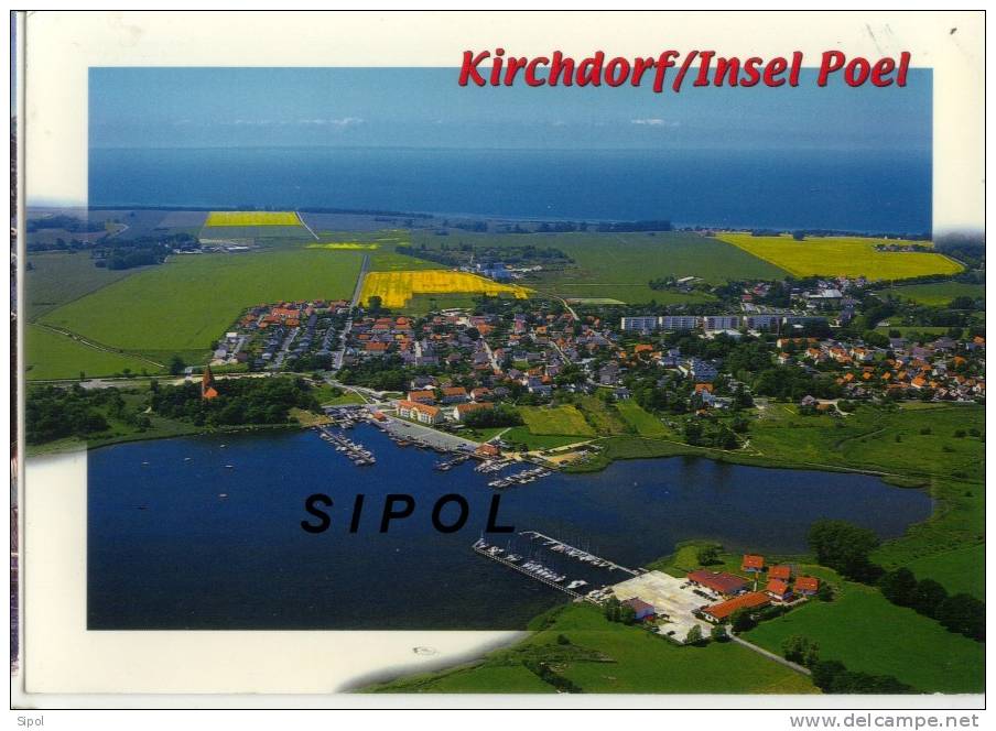 Kirchdorf / Insel  Ostseebad Poel  Belle Carte Couleur Récente Avec Cachet WWF Au Dos - Anklam