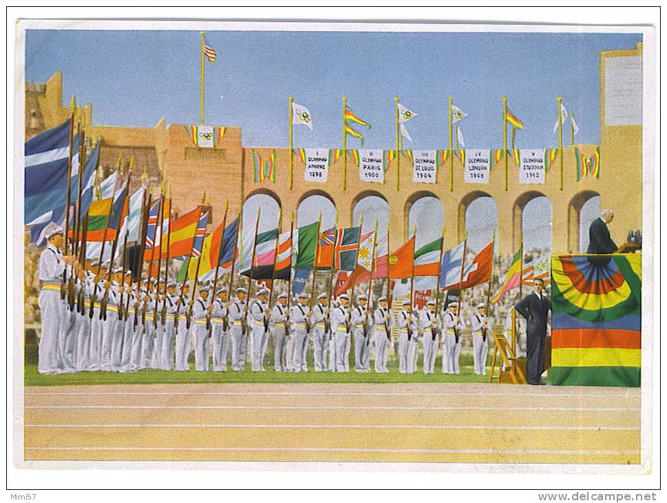 1 Image Chromos - OLYMPIA  1932 - Drapeaux Des Equipes - Album & Cataloghi