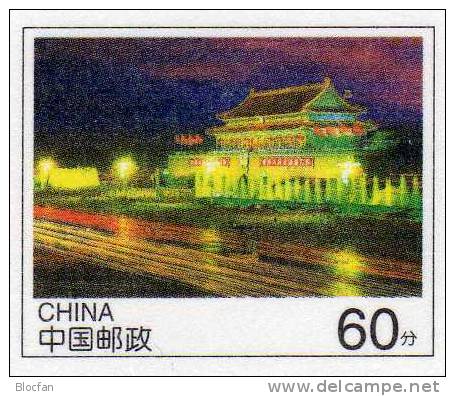 Scenery Of Beijing 1999 China FP11-1 ** 3€ Architektur Volks-Palast In Peking Architectur Tianamen Place Card Of Chine - China