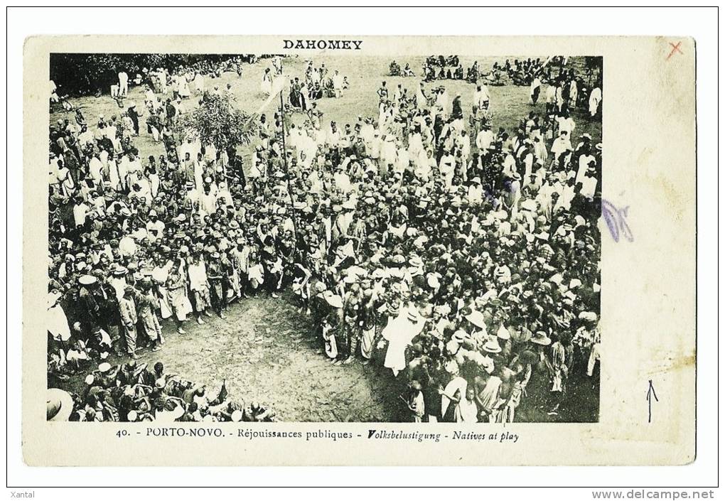 Dahomey - Porte Novo - Réjouissances Publiques - Dos écrit En 1912 - Dahomey