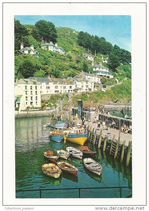 Cp, Angleterre, Polperro, The Harbour, écrite - Autres & Non Classés