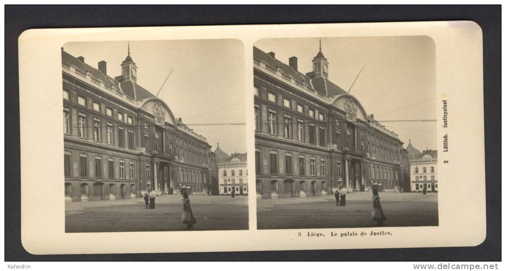 België / Belgique - Luik / Liège ± 1890 - 1905 Palais De Justice - Stereoscoop