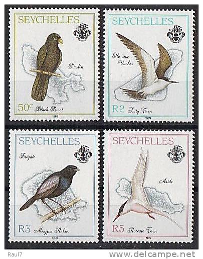 SEYCHELLES - Faune Oiseaux -  4v NEUF *** (MNH) CV€17.50 - Seychelles (1976-...)