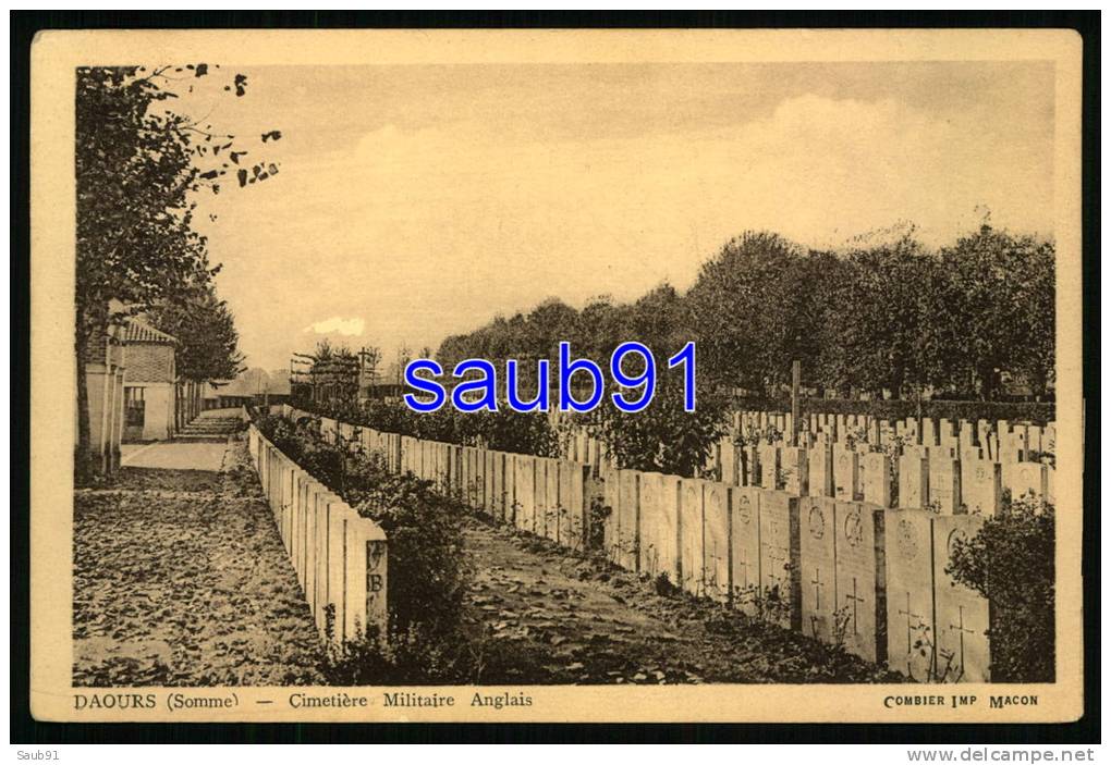 Daours -  Cimetière Militaire Anglais  -  Guerre 1914-1918   - Réf : 21440 - Autres & Non Classés