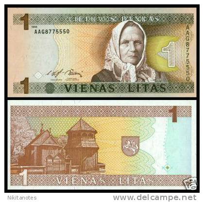 * LITHUANIA - 1 LITAS 1994 UNC - P 53 - Litouwen