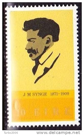 IRELAND EIRE 1971 J.M. Synge 10 P Yellow / Black MNH Y&T 270 - Ungebraucht